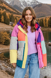 Tromso barevně blokovaná zimní bunda
