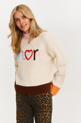 Lautes Herz Rollkragenpullover