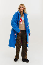 Medvedík Puffin modrý kabát