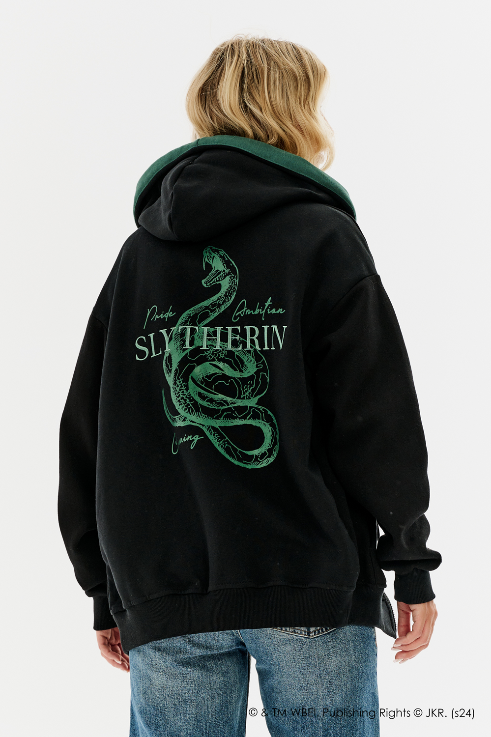 Slytherin oversize unzipped sweatshirt NAOKO STORE