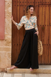 Moon Weit geschnittene Hose