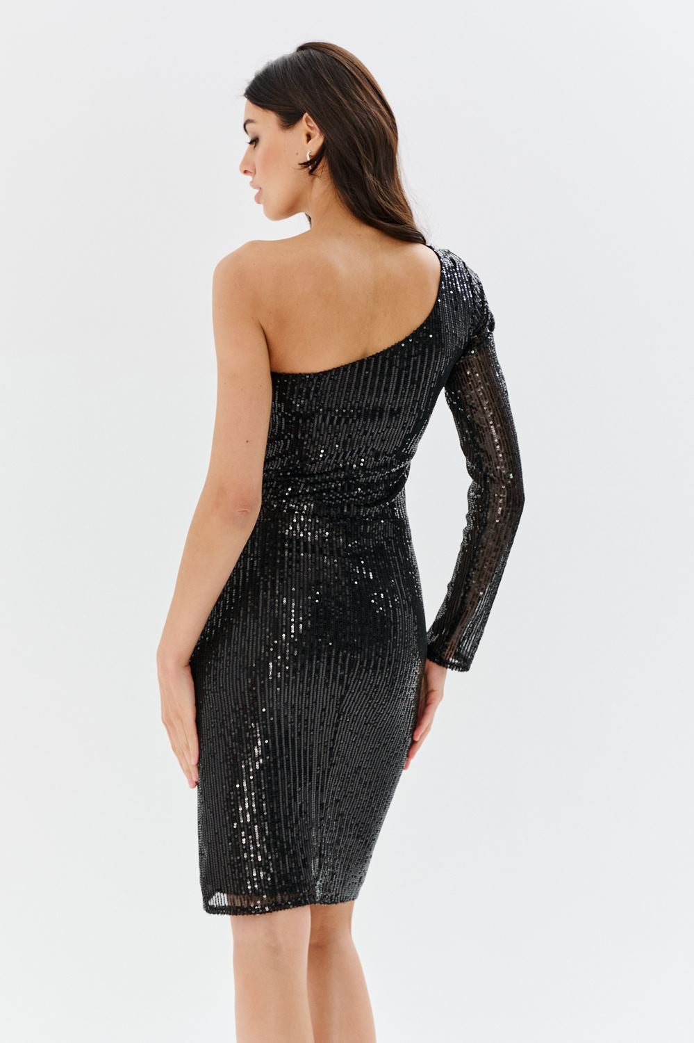 The After Midnight one-shoulder dress