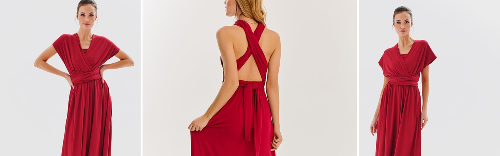 Woman in an airy dress with autumn layers, a turn-of-season look.