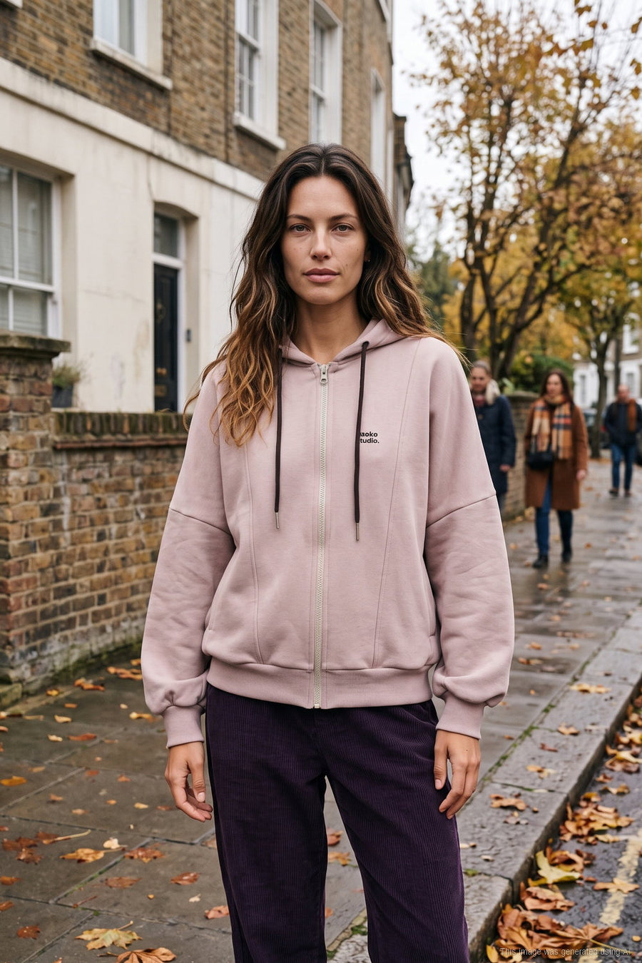 Sudadera Abotonada con Marco