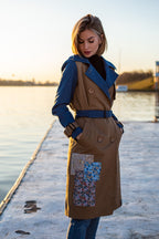 Blue Moon klassischer Trenchcoat