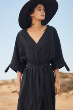 Rochie lungă Sicily cu legare
