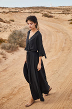 Rochie lungă Sicily cu legare