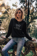 Sweatshirt med tryk Roaming Spirit