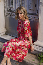 Rochie midi dublă față Fleurette