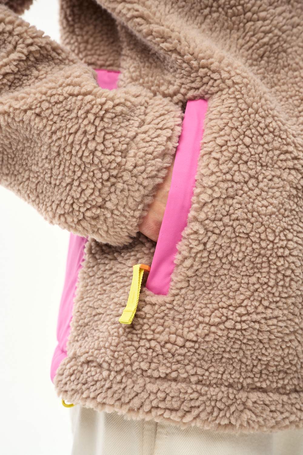 Teddy zandkleurig jack