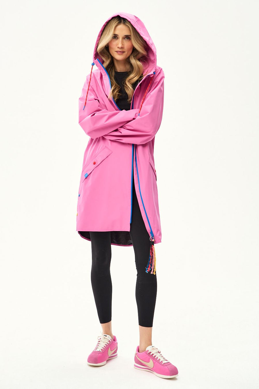 Sugar Rose Long Raincoat