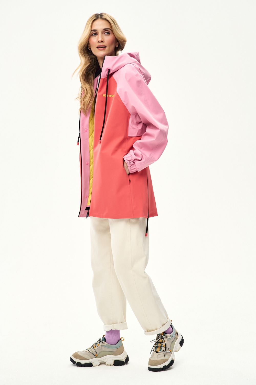 Valencia Flamingo Gefütterte Regenjacke