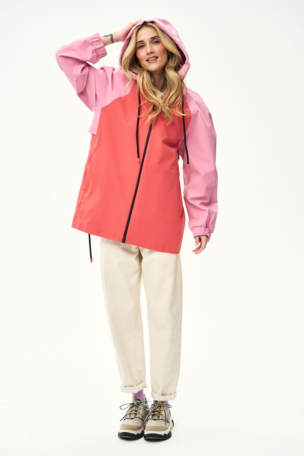 Valencia Flamingo Gefütterte Regenjacke