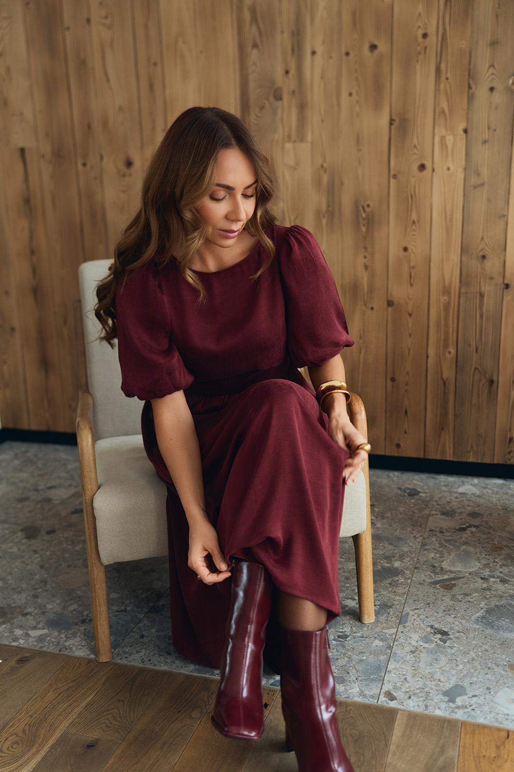 Rochie midi Ruby Rose