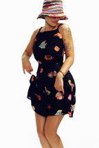 Dark Waters Leinen-Minikleid