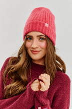 Burgundy Bliss Halber Rollkragenpullover