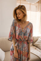 Sjana long dress with binding