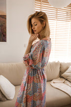Sjana long dress with binding