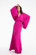 Blooming Fuchsia maxi dress