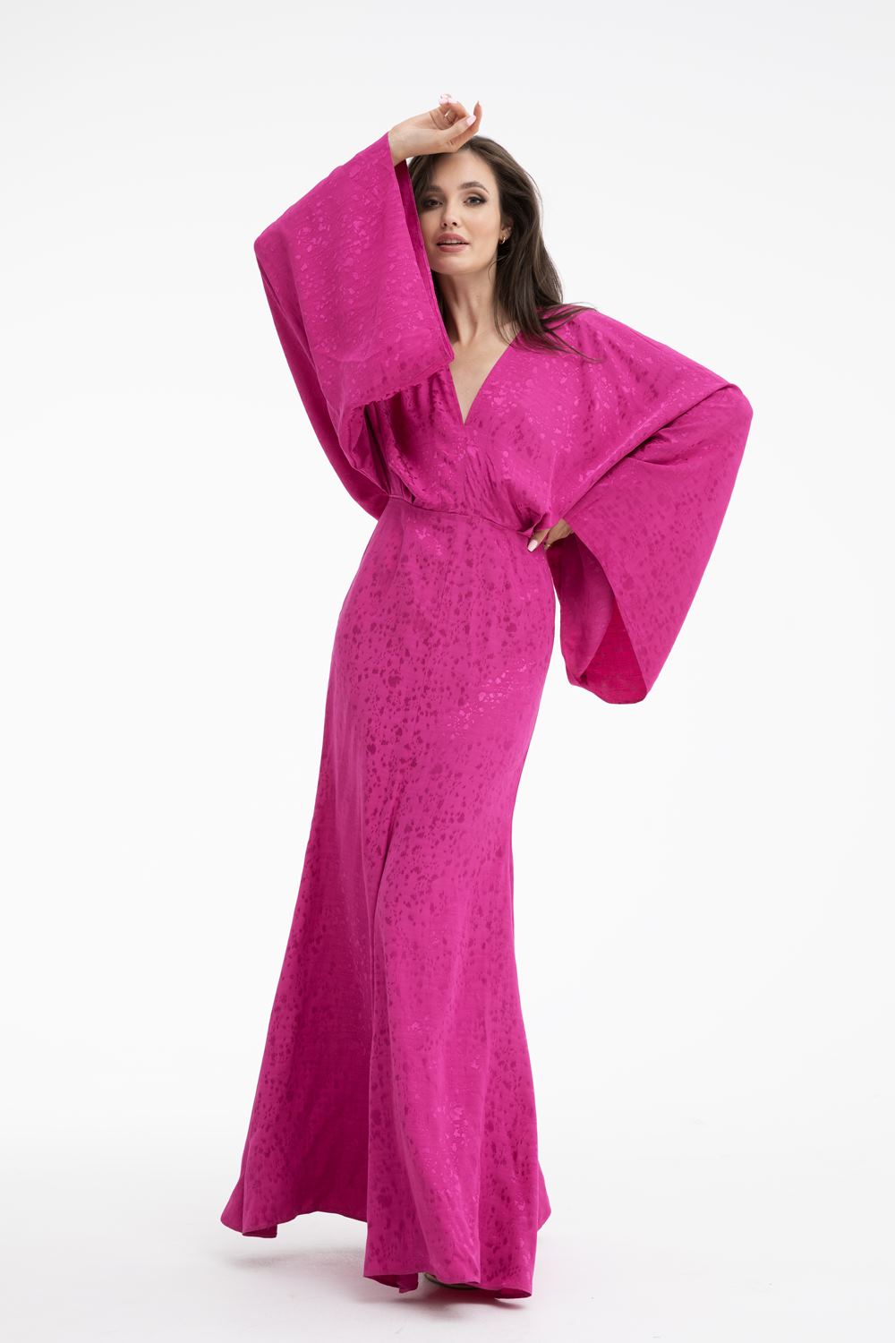 Blooming Fuchsia maxi dress