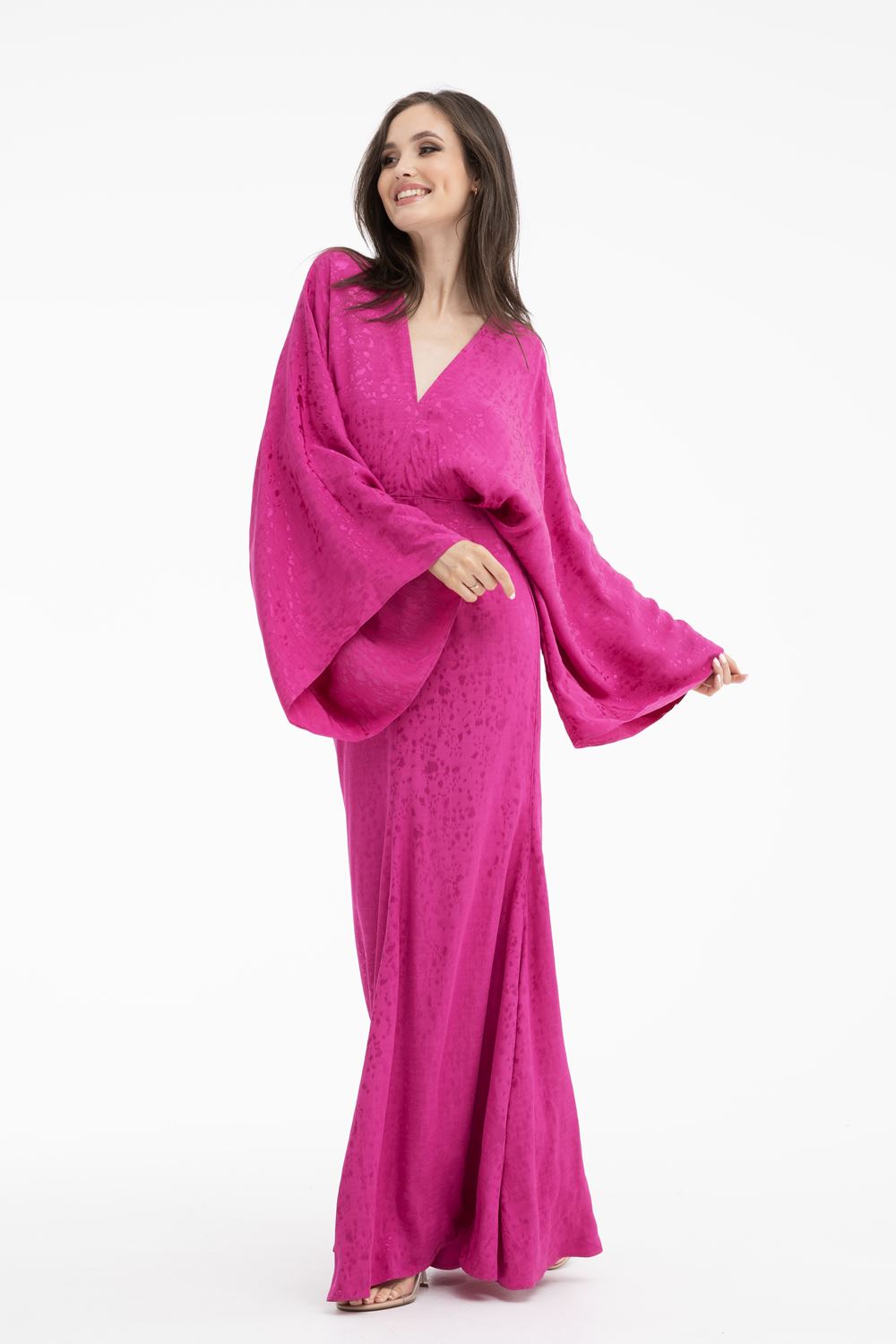 Blooming Fuchsia maxi dress