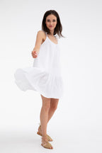 Summer Snowflake short dress with straps