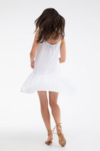 Summer Snowflake short dress with straps
