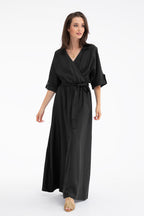 Rochie lungă Sicily cu legare
