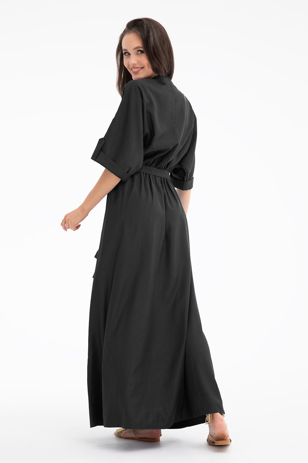 Rochie lungă Sicily cu legare