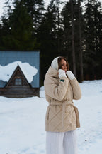 Anabelle Desert Moth Quilted Jacket