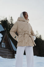 Anabelle Desert Moth Quilted Jacket