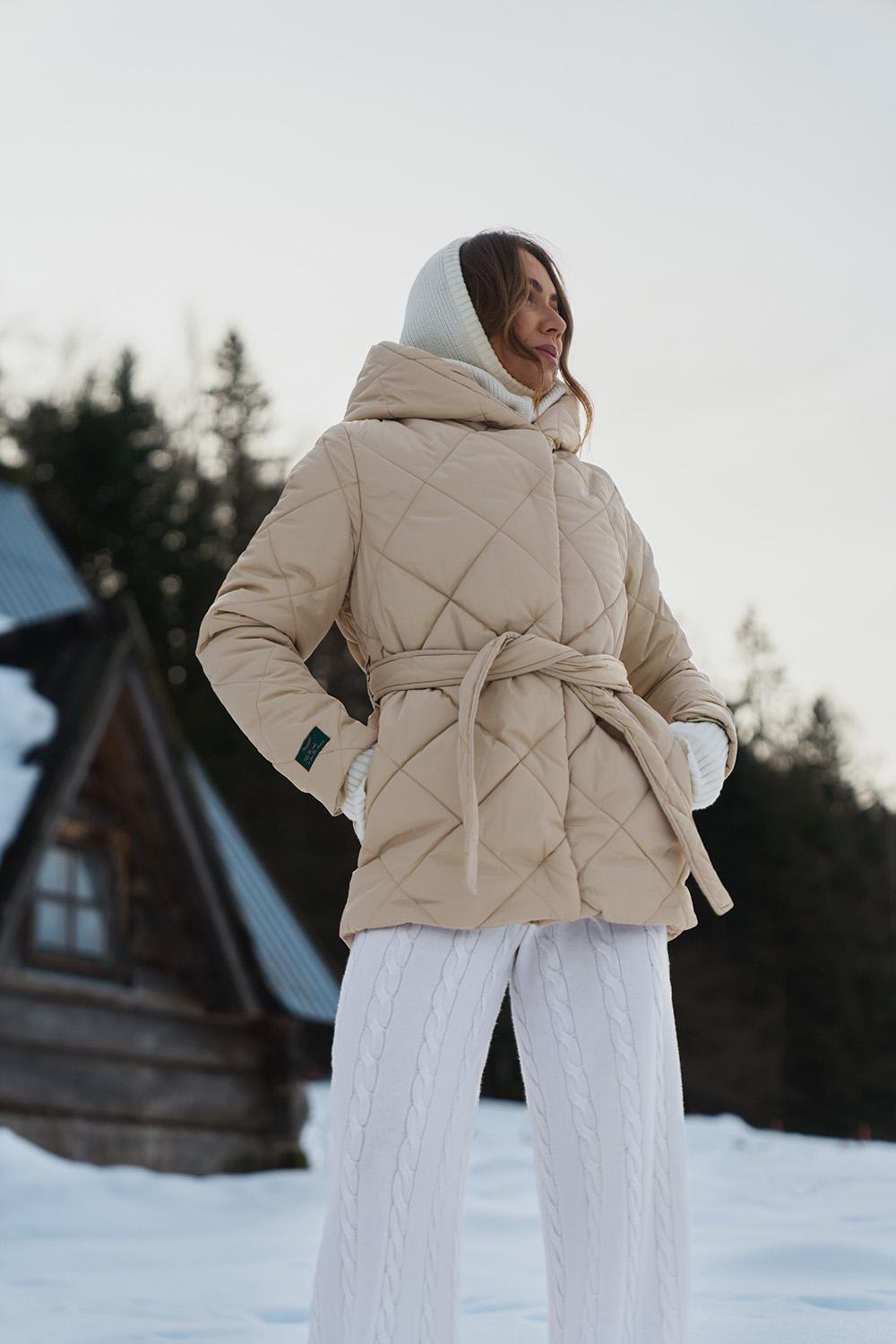 Anabelle Desert Moth Quilted Jacket