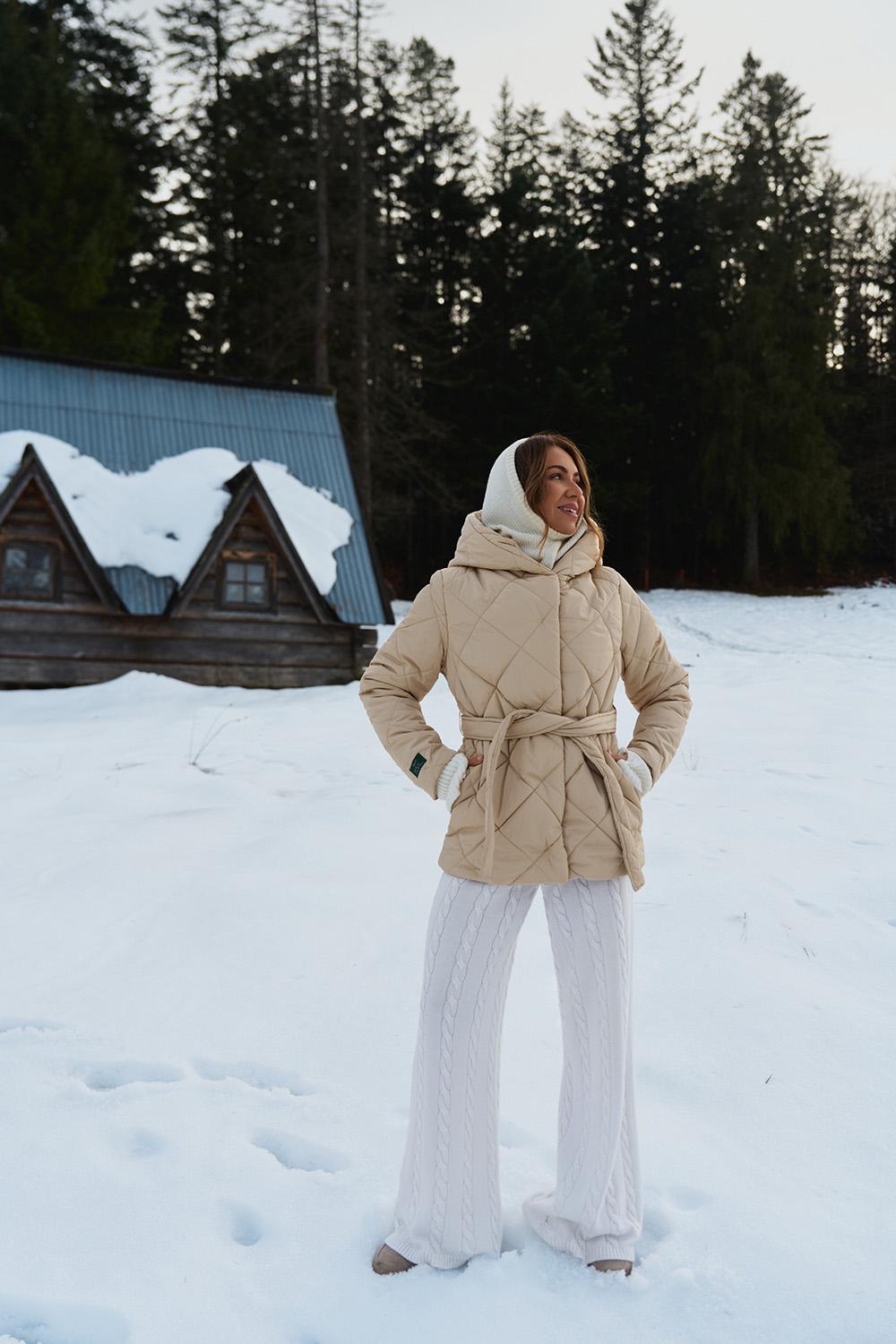 Anabelle Desert Moth Quilted Jacket