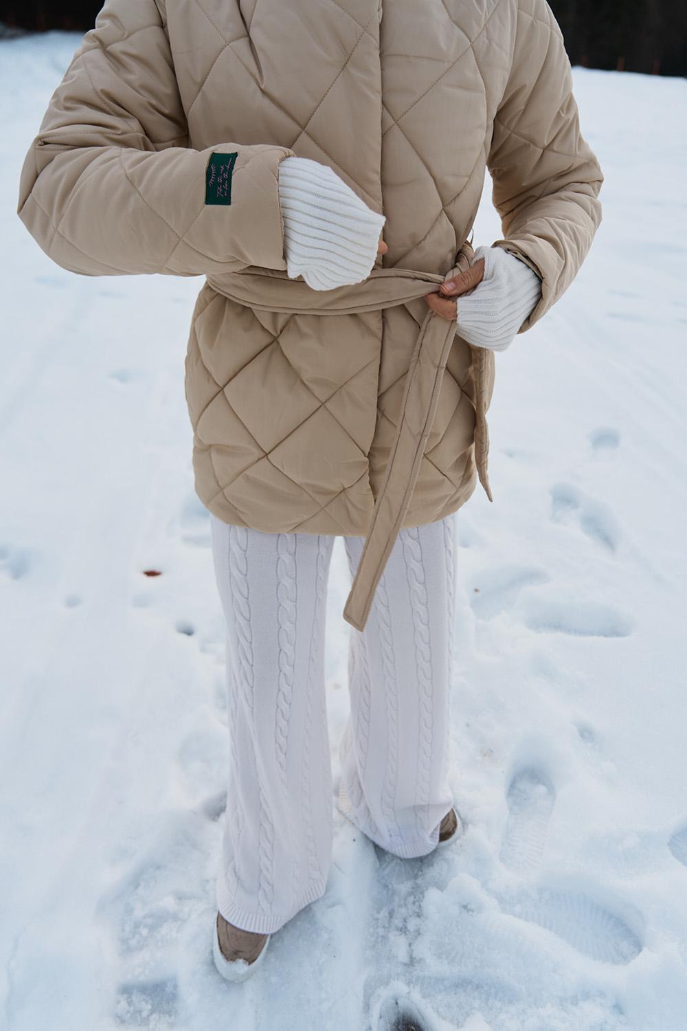 Anabelle Desert Moth Quilted Jacket