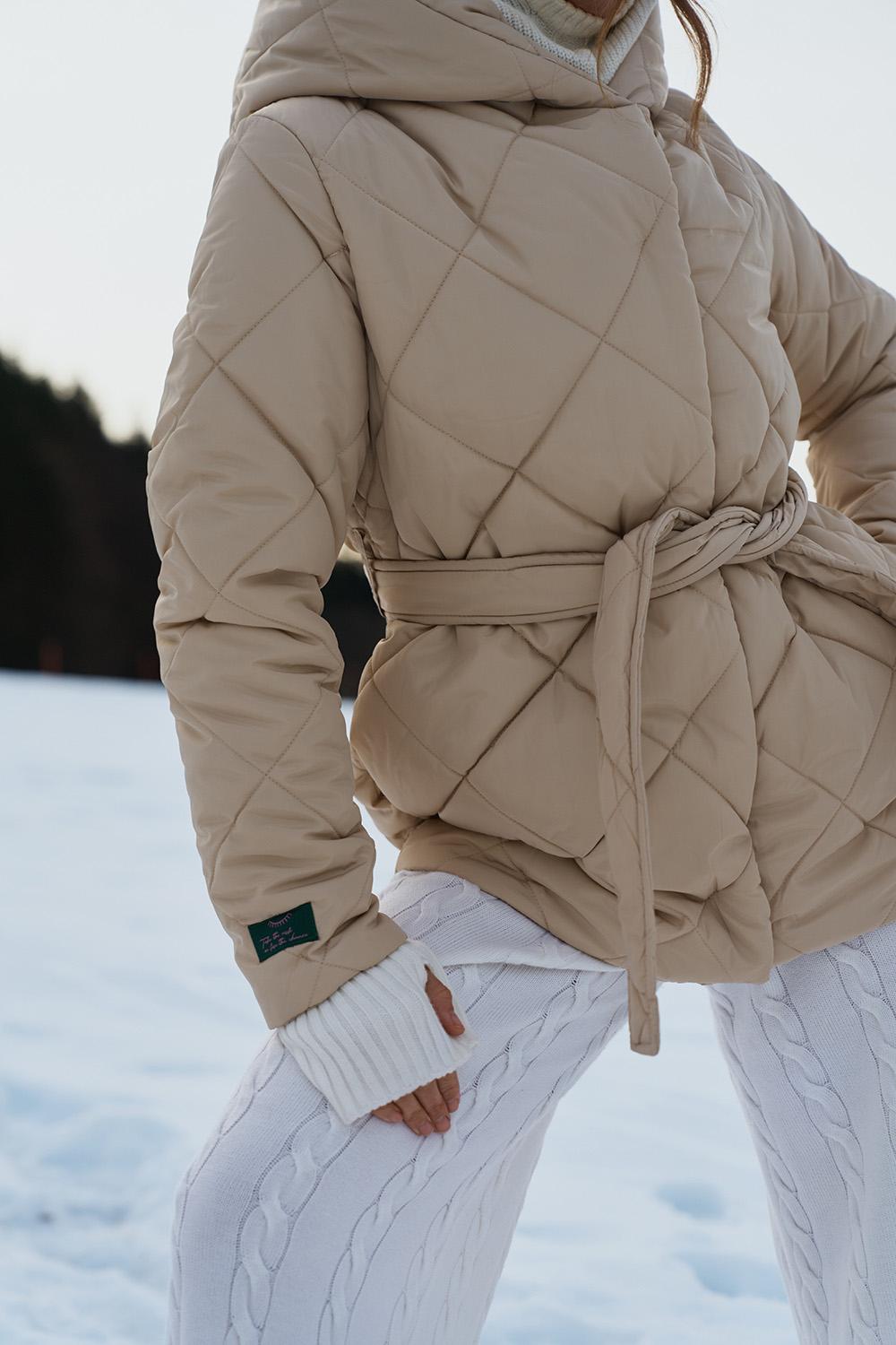 Anabelle Desert Moth Quilted Jacket