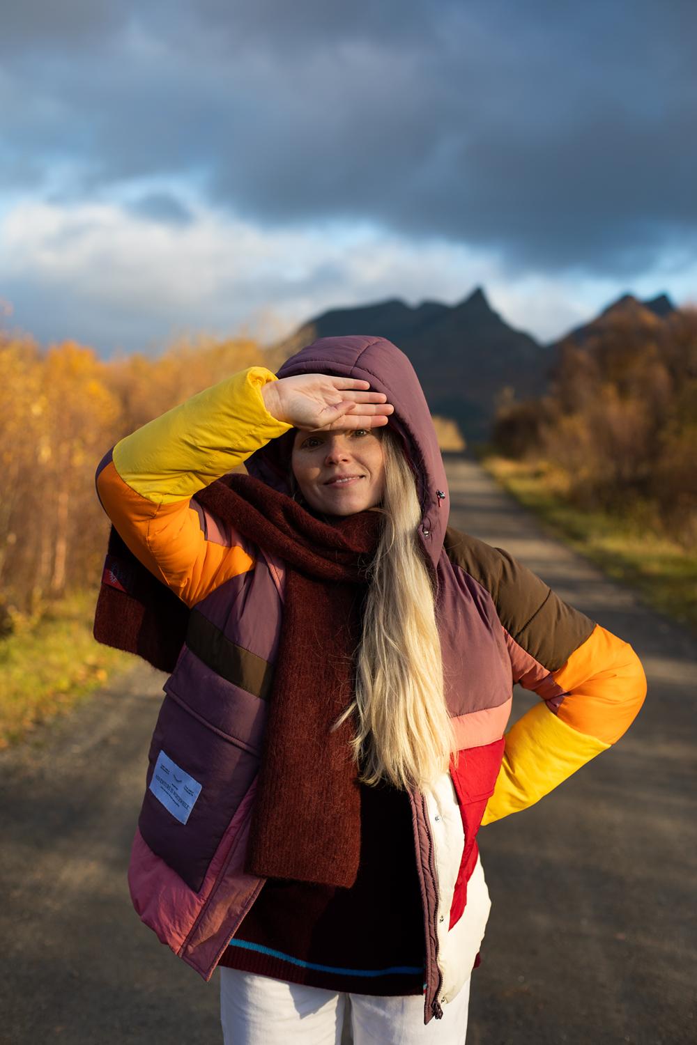 Tromso spalvinga žieminė striukė