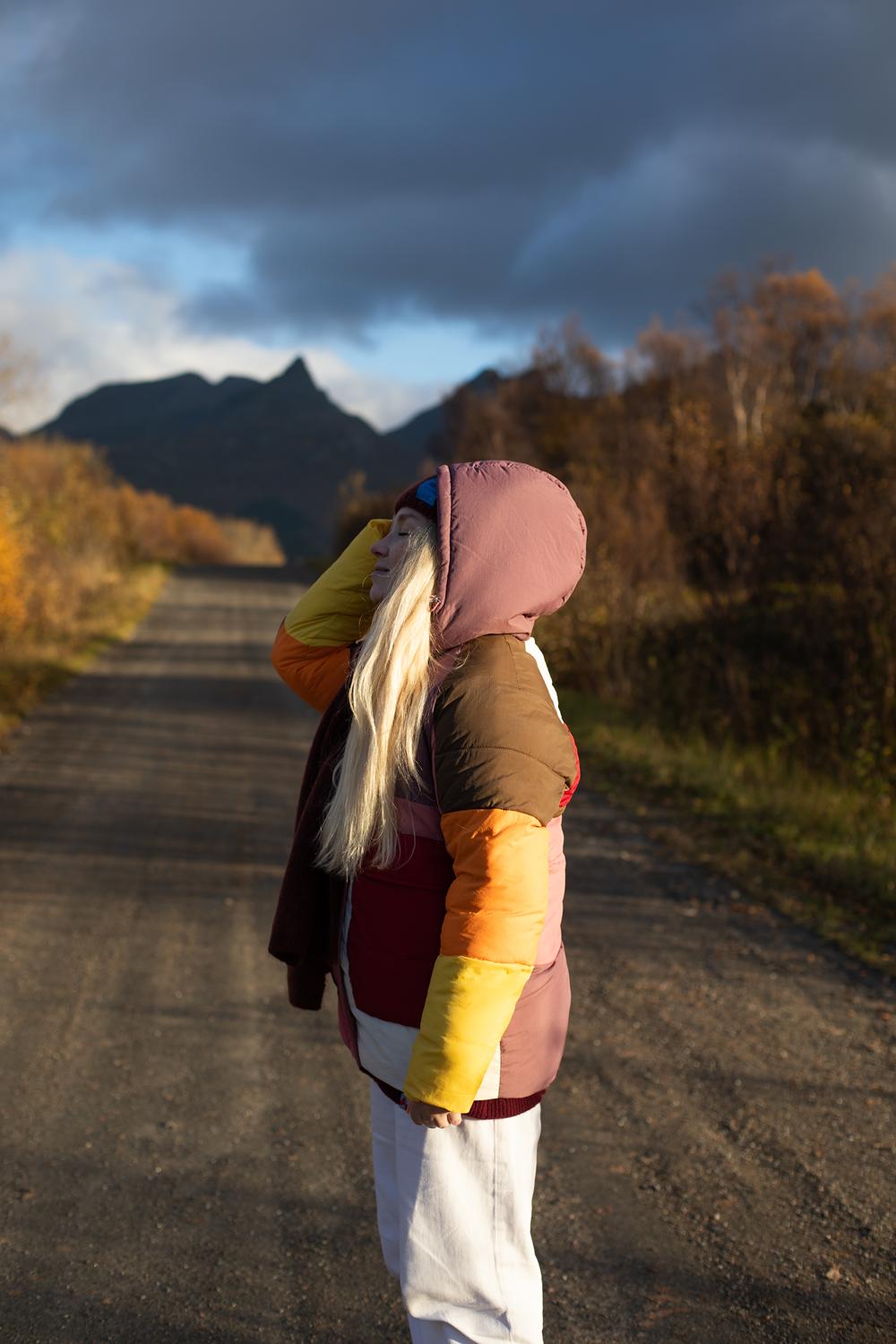 Tromso spalvinga žieminė striukė