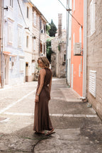 Rochie lungă Cinnamon Wave