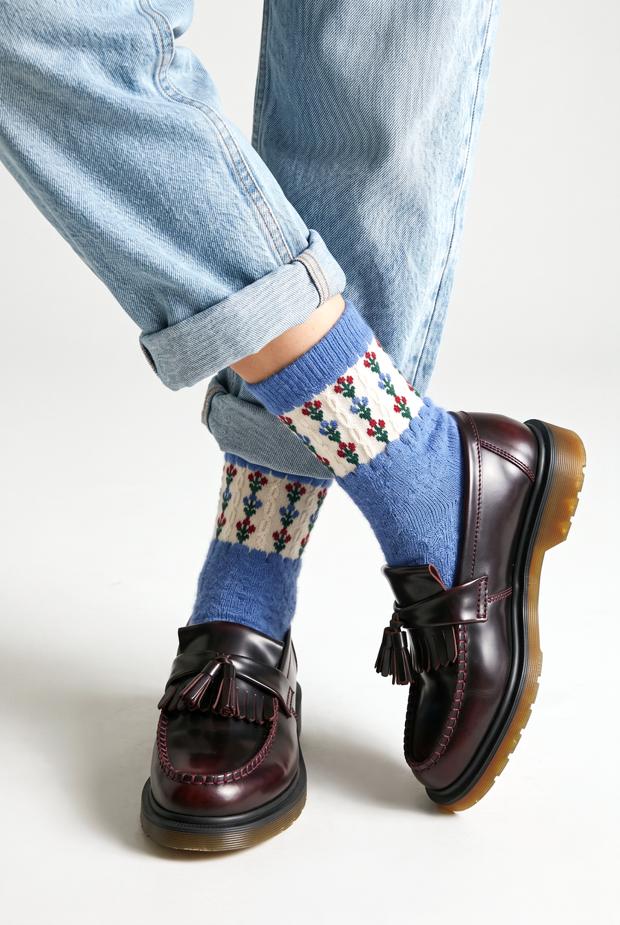 Garden Serenade wool and cashmere socks set