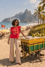 Copacabana Wide-Leg Linen Pants