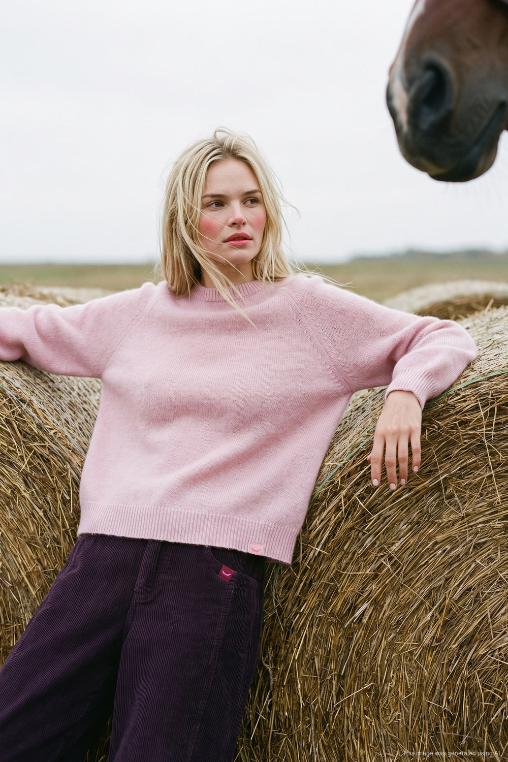 Quiet Blush Cashmere Sweater