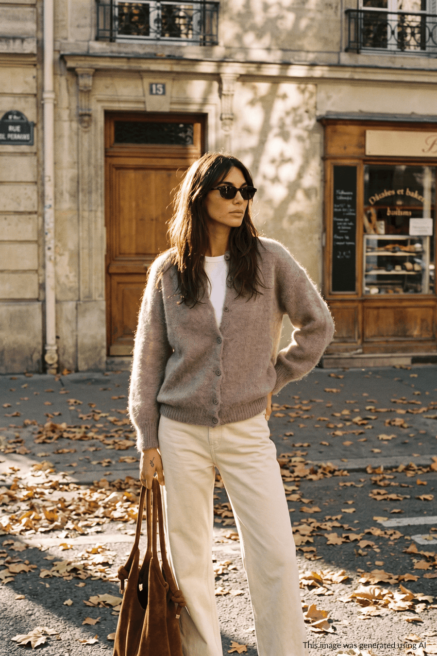 Oatmeal Latte Mohair Cardigan