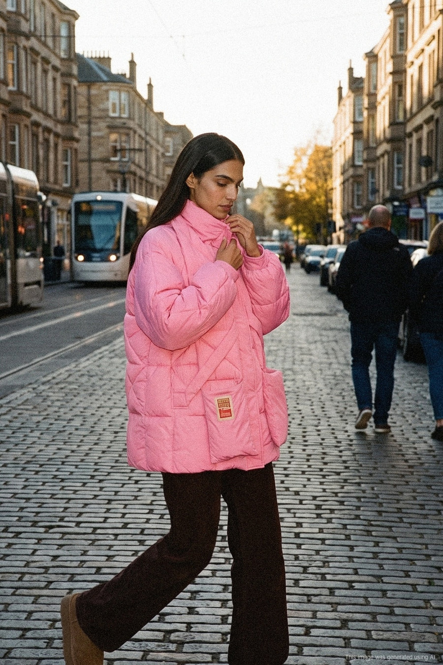 Stormy Cotton Candy Winter Jacket