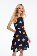 Dark Waters Leinen-Minikleid