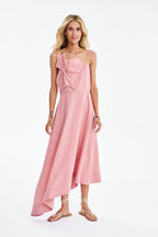 Summer Crush Linen Midi Dress