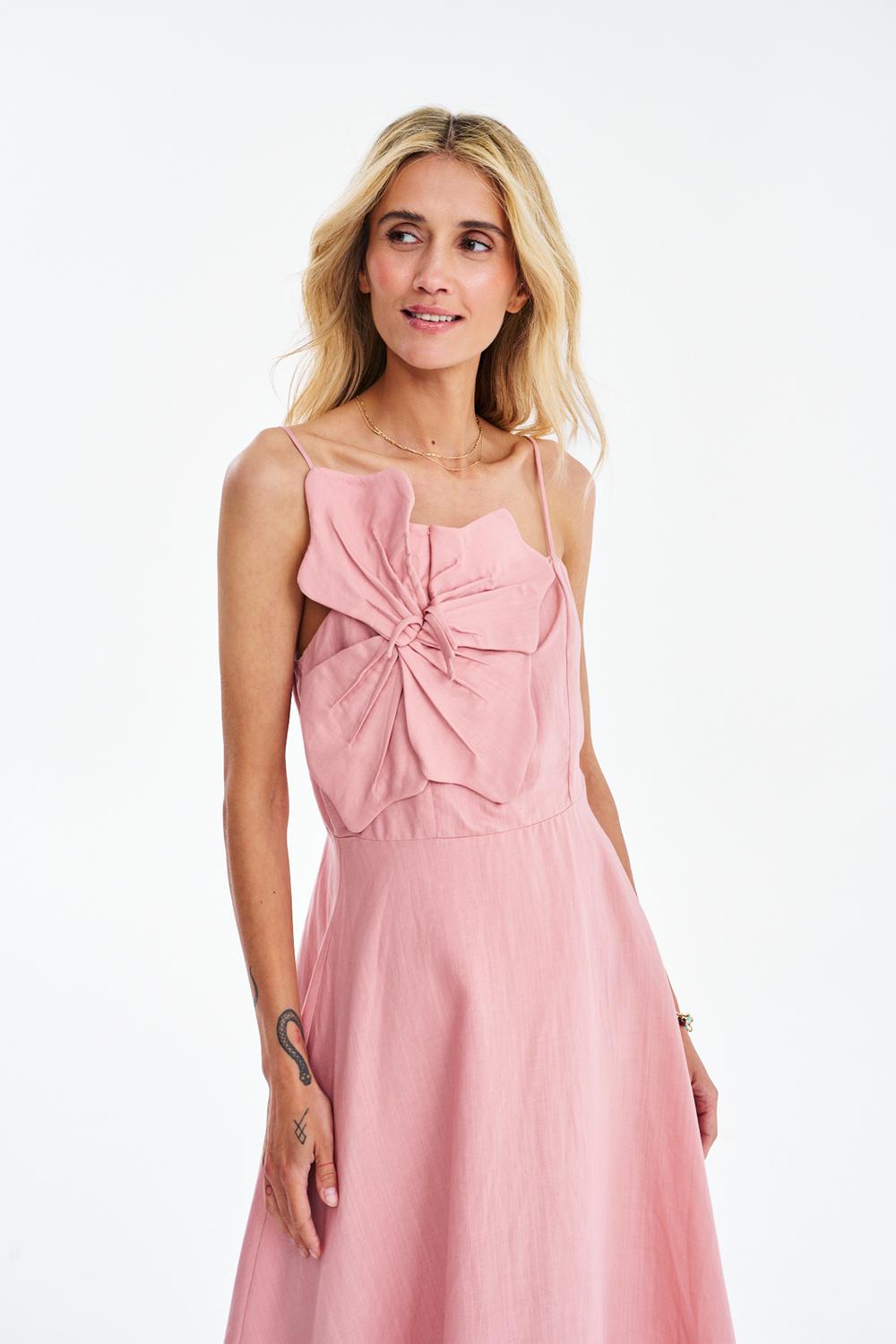 Summer Crush Linen Midi Dress