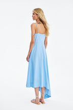 Bluetiful Chaos Linen Midi Dress