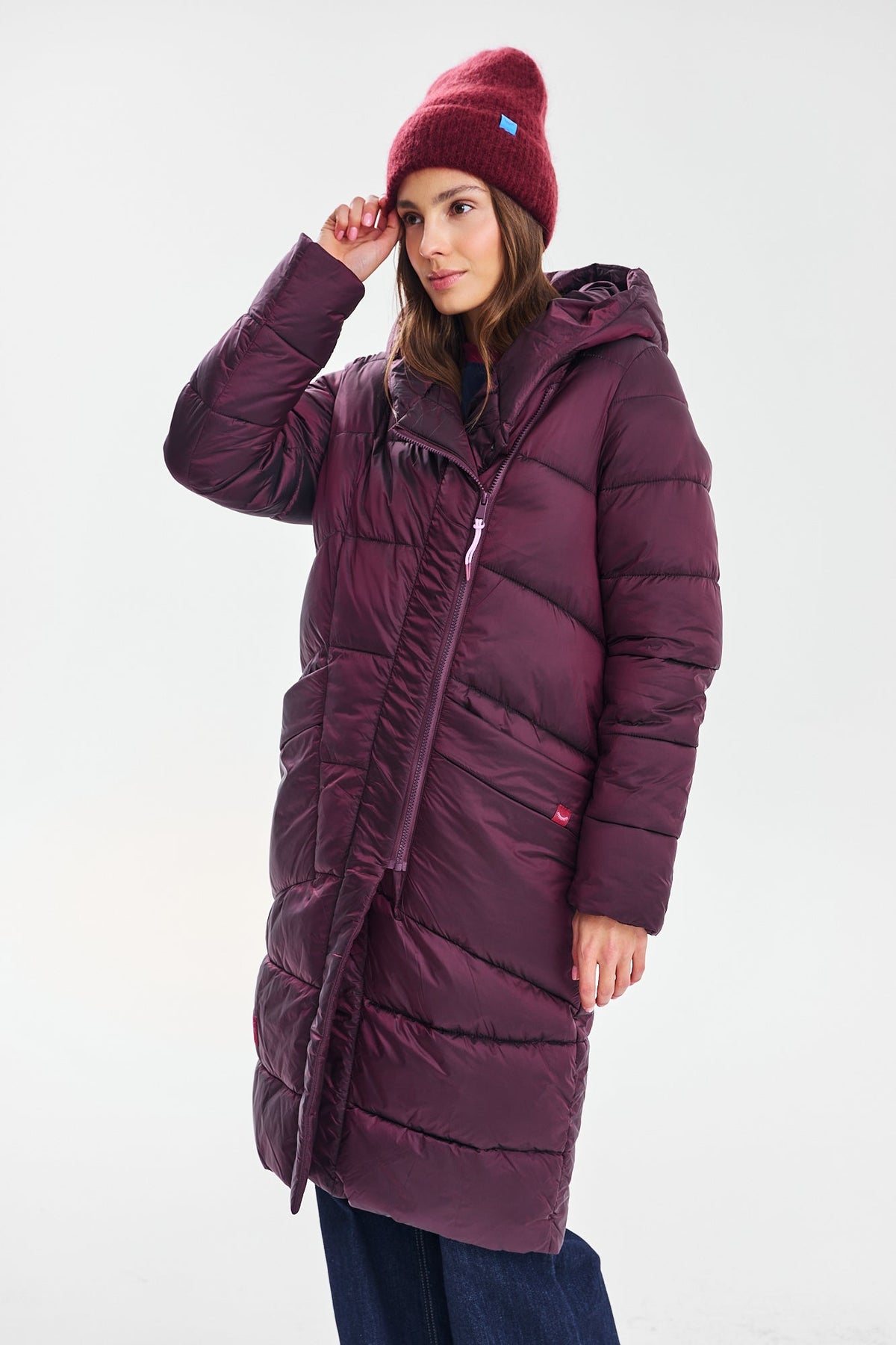 Arcticum Merlot Quilted Coat