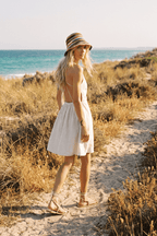 Bright Waters Leinen-Minikelid