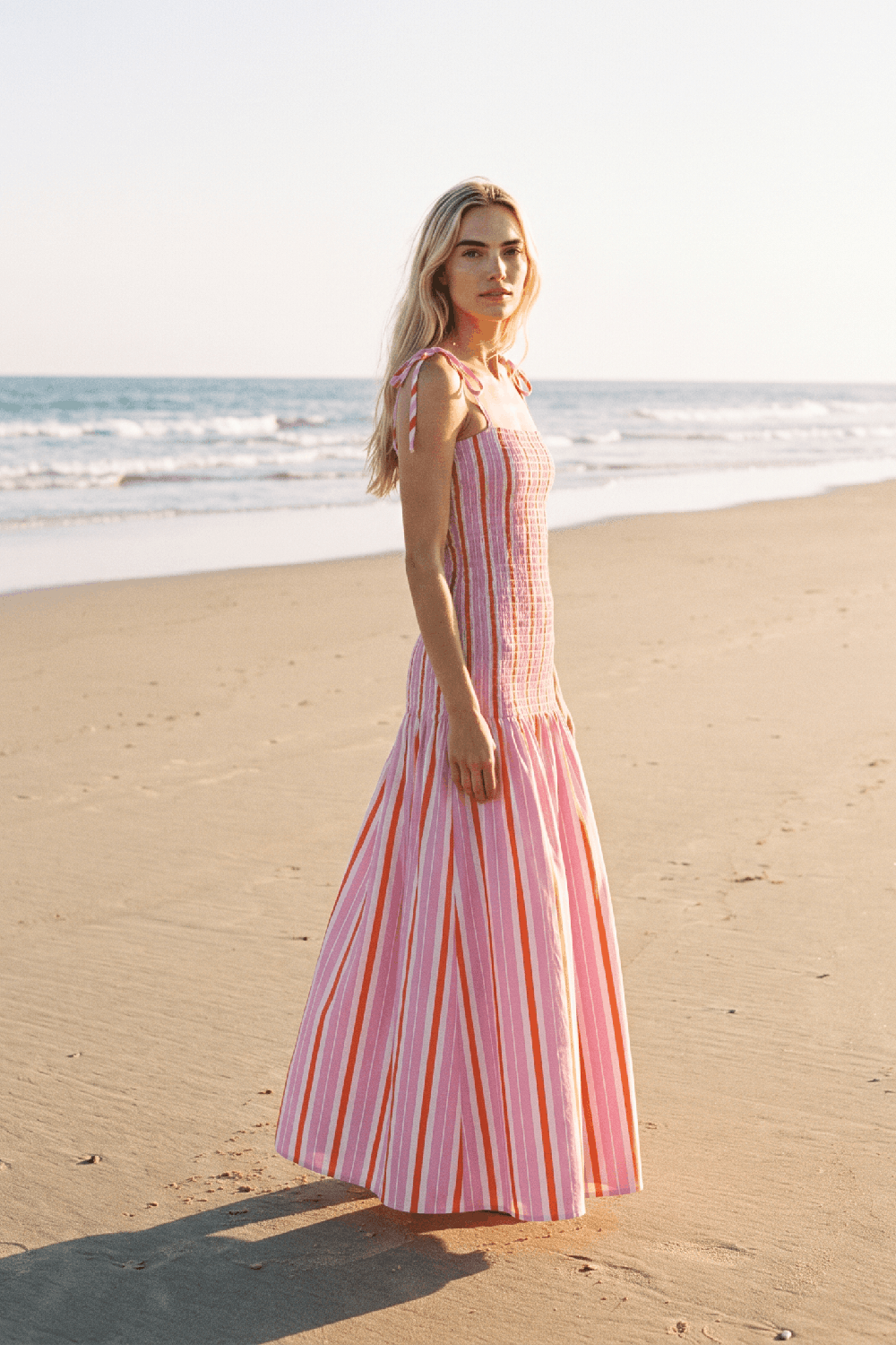 Coral Dreams Long Dress –